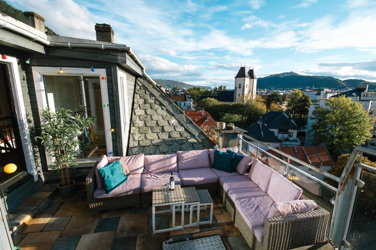 Spacious Penthouse With Grand Terrace Bergen Exterior foto